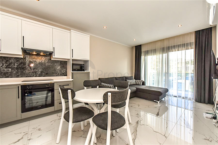 Квартира 1+1 на аренду в новом комплексе района Каргыджак