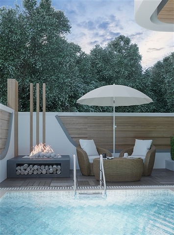 Пентхаус 2+1 в 50м от пляжа Клеопатра