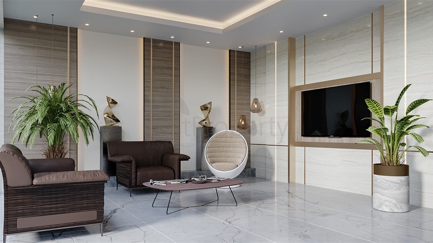 Пентхаус 2+1 в 50м от пляжа Клеопатра