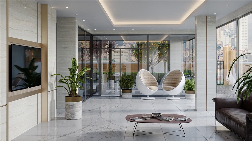 Пентхаус 2+1 в 50м от пляжа Клеопатра