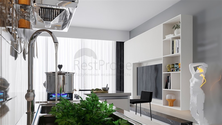 Пентхаус 2+1 в 50м от пляжа Клеопатра