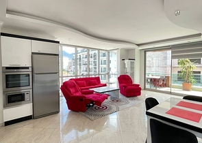 Меблированная квартира планировкой 2+1 в районе Оба