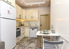 Двухкомнатная квартира с выходом в сад в центре Аланьи