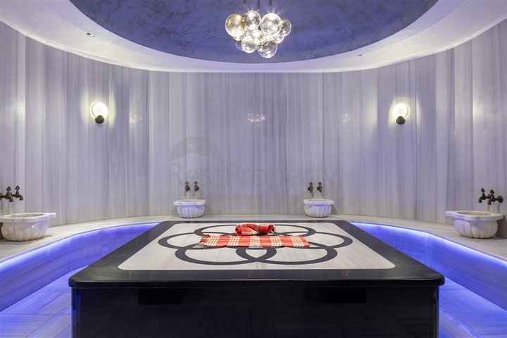 Садовый дуплекс 2+1 на первой береговой линии в Каргыджаке