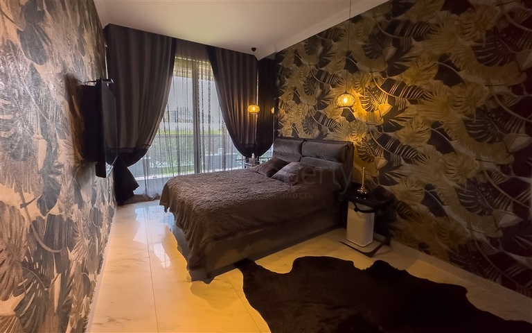 Садовый дуплекс 2+1 на первой береговой линии в Каргыджаке