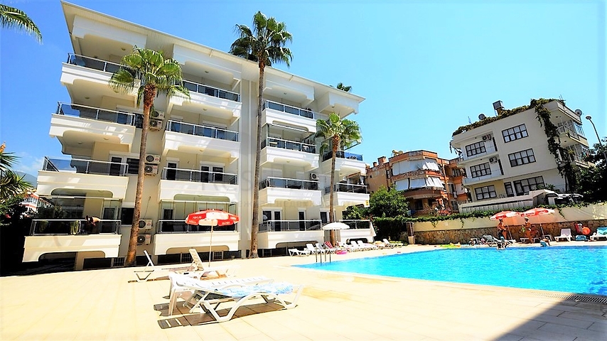 Квартира 1+1 в 300 метрах от пляжа Клеопатра.