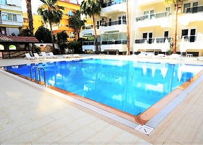 Квартира 1+1 в 300 метрах от пляжа Клеопатра.