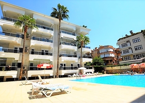 Квартира 1+1 в 300 метрах от пляжа Клеопатра.