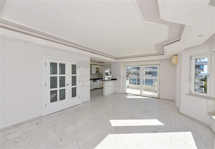 Квартира 2+1 на первой линии с фронтальным видом на море