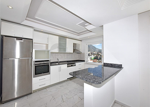 Квартира 2+1 на первой линии с фронтальным видом на море