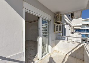 Квартира 2+1 на первой линии с фронтальным видом на море