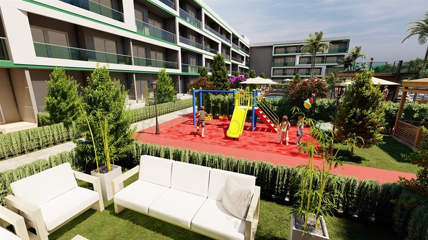 Квартиры в новом строящемся проекте в районе Томюк в 350 метрах от моря