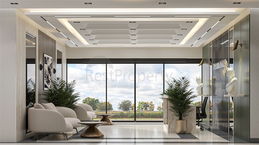 Квартиры в новом строящемся проекте в районе Томюк в 350 метрах от моря