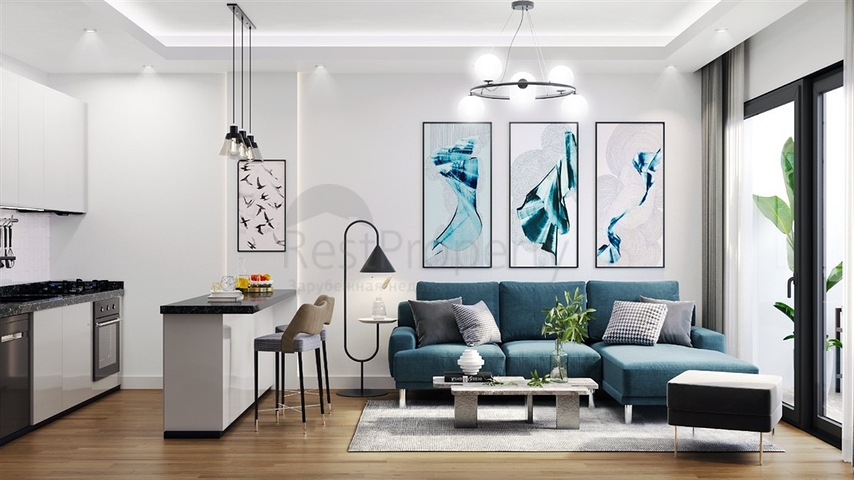 Квартиры в новом строящемся проекте в районе Томюк в 350 метрах от моря