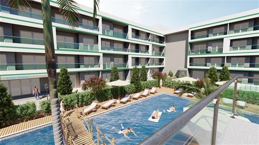 Квартиры в новом строящемся проекте в районе Томюк в 350 метрах от моря