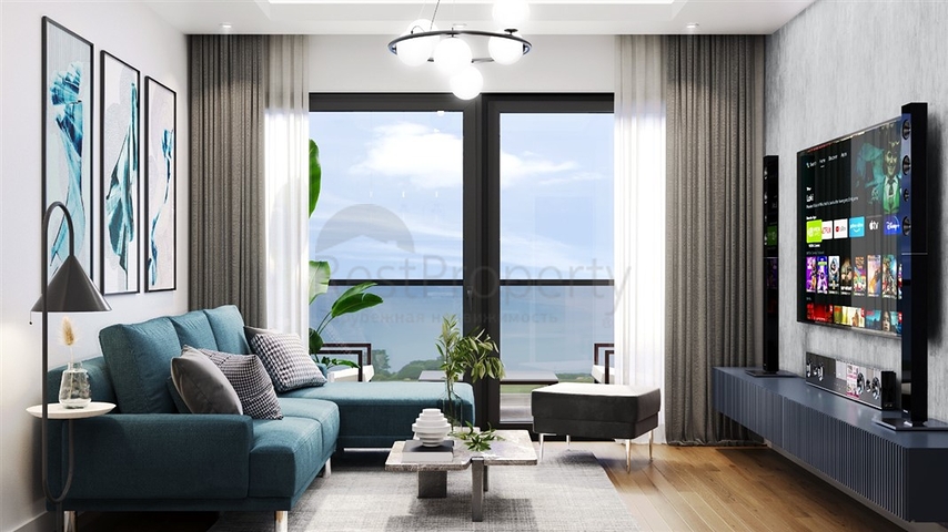 Квартиры в новом строящемся проекте в районе Томюк в 350 метрах от моря