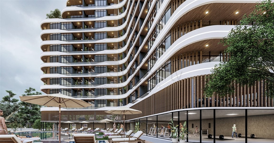 Роскошный проект на стадии строительства в районе Аяш в 150 метрах от моря  