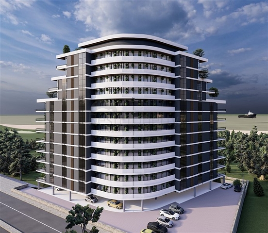 Роскошный проект на стадии строительства в районе Аяш в 150 метрах от моря  