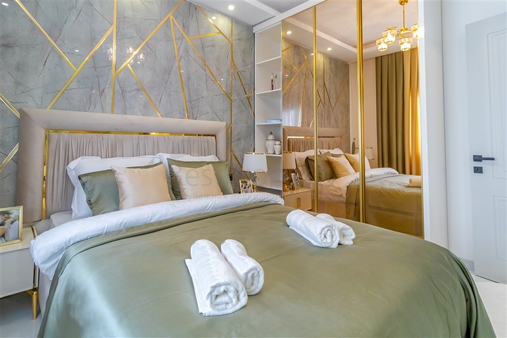 Квартира планировкой 1+1 в современном комплексе в районе Оба