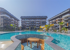 Квартира планировкой 1+1 в современном комплексе в районе Оба