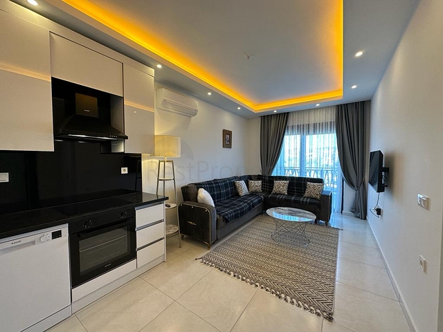 Квартира 1+1 с видом на горы в современном комплексе