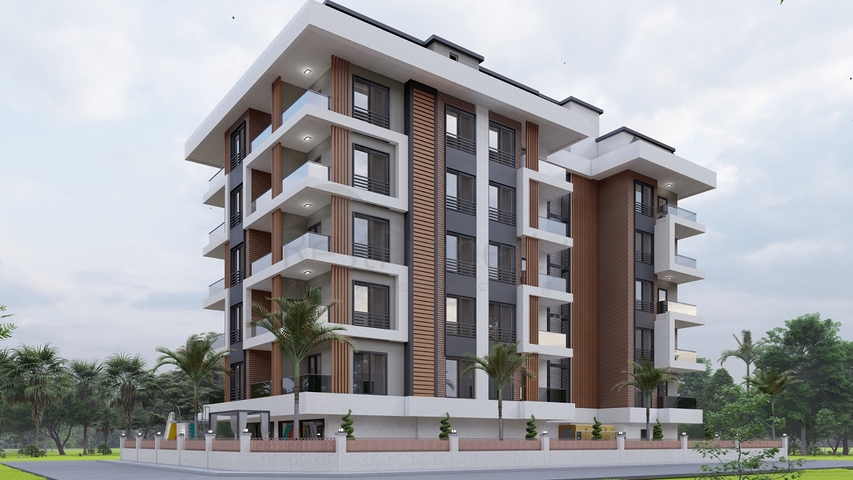 Квартира 2+1 в новом комплексе всего в 600 метрах от моря