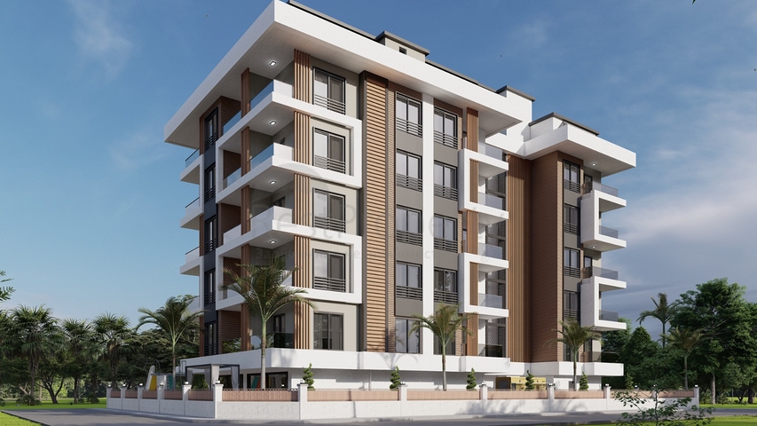 Квартира 2+1 в новом комплексе всего в 600 метрах от моря