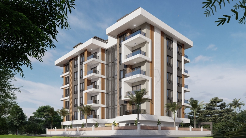 Квартира 2+1 в новом комплексе всего в 600 метрах от моря