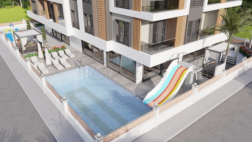 Квартира 2+1 в новом комплексе всего в 600 метрах от моря