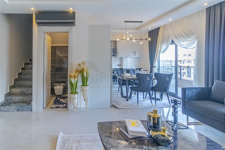 Дизайнерская квартира 2+1 в районе Оба 