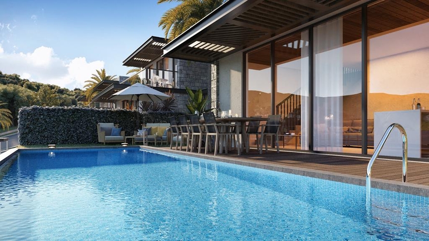 Комплекс Вилл в  современном дизайне в исторической части, города Бодрум.