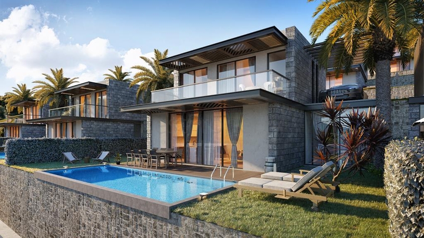 Комплекс Вилл в  современном дизайне в исторической части, города Бодрум.