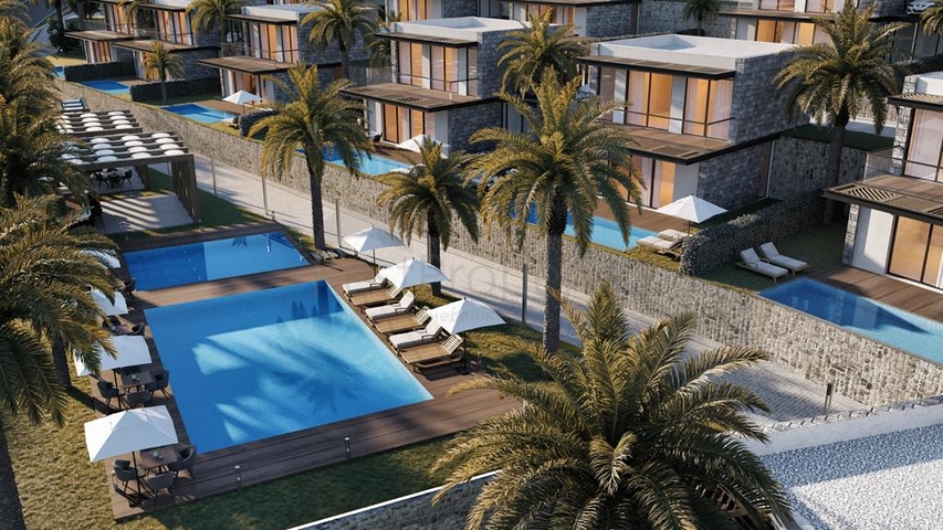 Комплекс Вилл в  современном дизайне в исторической части, города Бодрум.