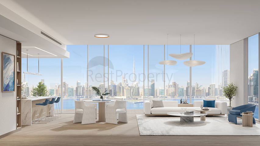 Недвижимость на прогулочной аллее вдоль канала в Бизнес-Бэй