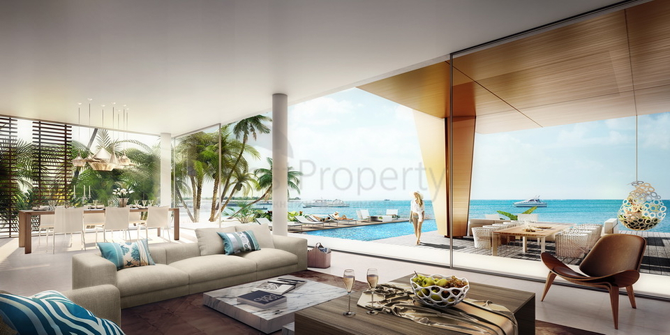 Дома с частными бассейнами и пляжами на архипелаге Мир в Дубае