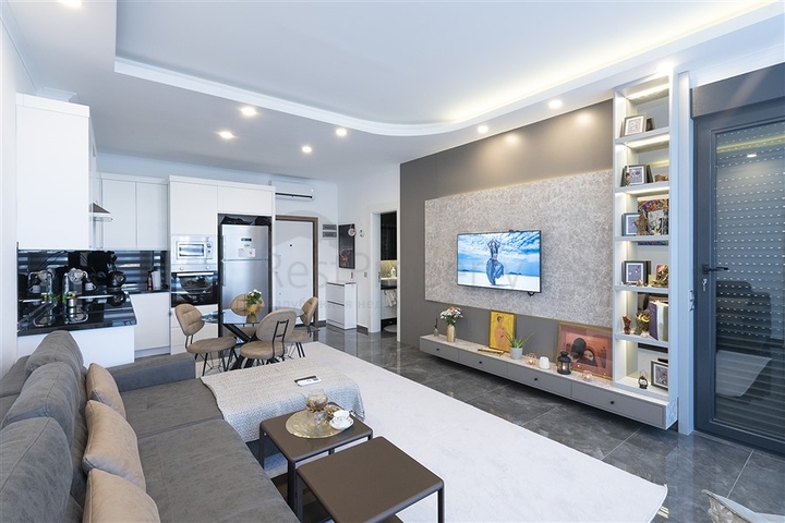 Квартира 1+1 в элитном жилом комплексе в районе Оба