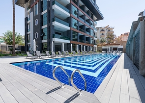 Квартира 1+1 в элитном жилом комплексе в районе Оба