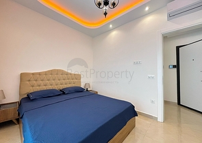 Квартира 1+1 в районе Махмутлар с мебелью и техникой. 