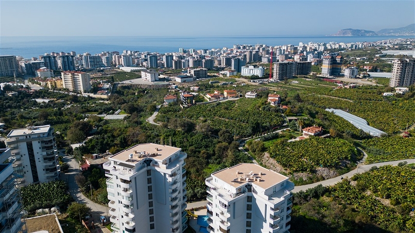 Просторная квартира 2+1 в живописной части района Махмутлар