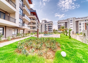 Просторная квартира 1+1 в новом жилом комплексе в районе Оба