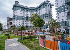 Квартира 1+1 в популярном жилом комплексе в районе Махмутлар