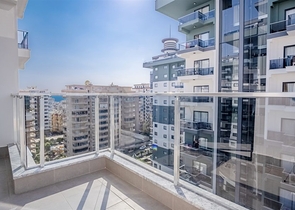 Квартира 1+1 в популярном жилом комплексе в районе Махмутлар