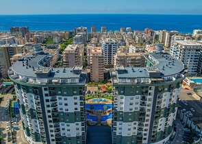 Квартира 1+1 в популярном жилом комплексе в районе Махмутлар