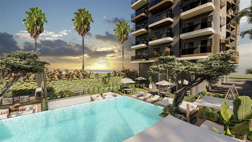 Квартира 1+1 в районе Махмутлар