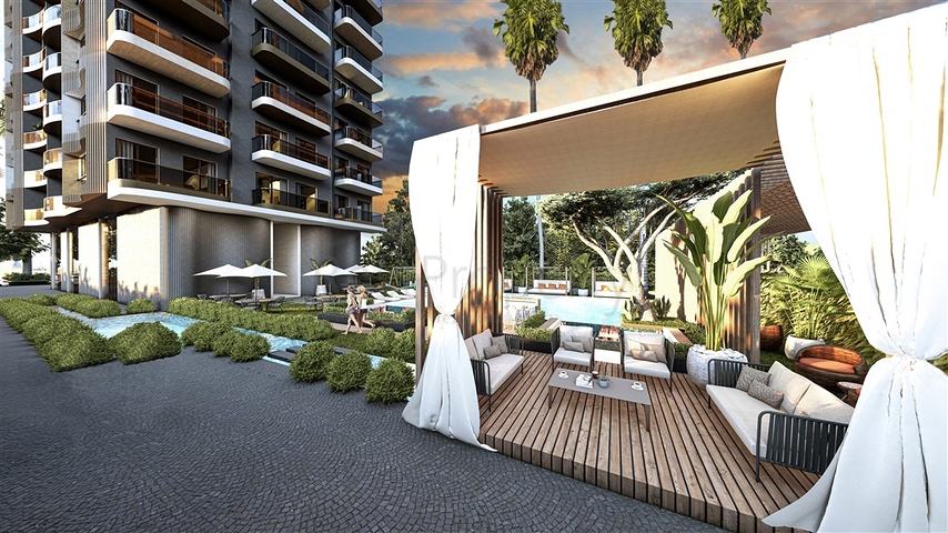 Квартира 1+1 в районе Махмутлар