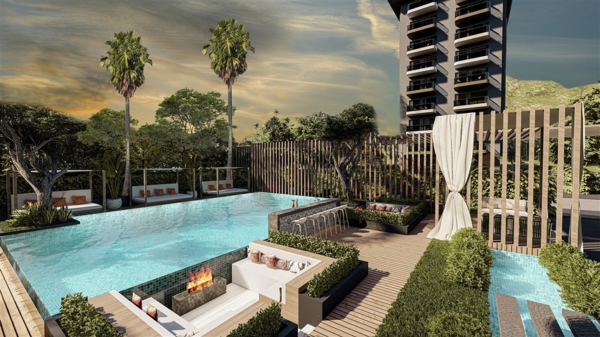 Квартира 1+1 в районе Махмутлар