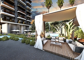 Квартира 1+1 в районе Махмутлар