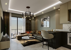 Квартира 1+1 в районе Махмутлар