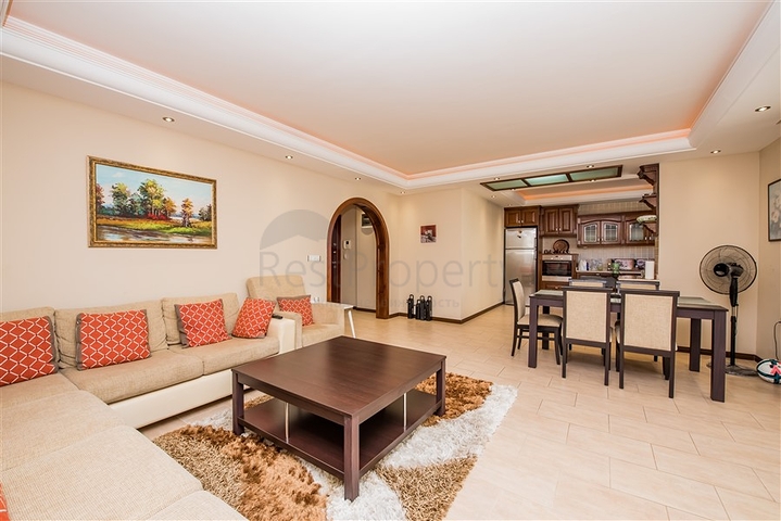 Просторная квартира 2+1 с видом на море в районе Махмутлар