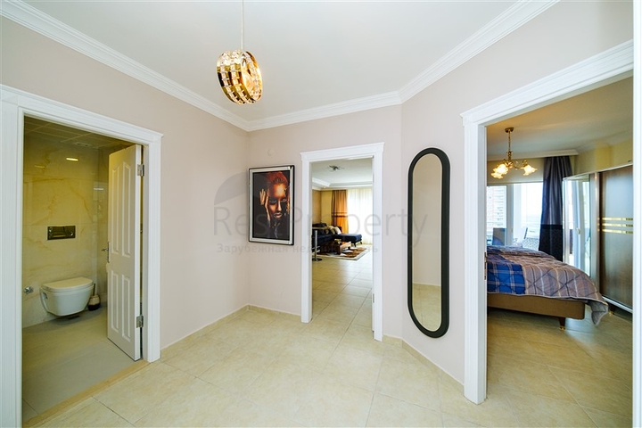 Квартира 2+1 с видом на море в районе Махмутлар